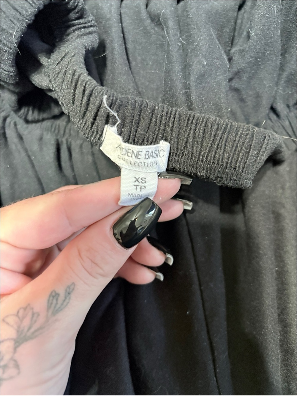Ardene Black Strapless High-Waist Shorts Romper - Picture 2 of 2